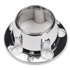 G-PLUS Chrome Wheel Hub Center Caps with 12 mounting Screws, Compatible with Ford F150 Truck/Bronco 1980-1996, Fit Ford Van 1992-1996 4x4 Front 4WD Wheel Drive