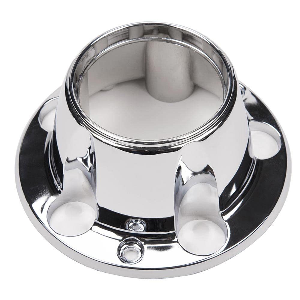 G-PLUS Chrome Wheel Hub Center Caps with 12 mounting Screws, Compatible with Ford F150 Truck/Bronco 1980-1996, Fit Ford Van 1992-1996 4x4 Front 4WD Wheel Drive