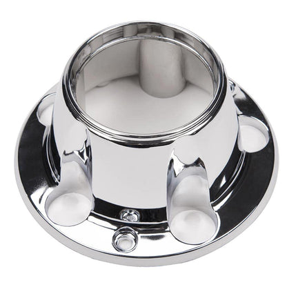 G-PLUS Chrome Wheel Hub Center Caps with 12 mounting Screws, Compatible with Ford F150 Truck/Bronco 1980-1996, Fit Ford Van 1992-1996 4x4 Front 4WD Wheel Drive