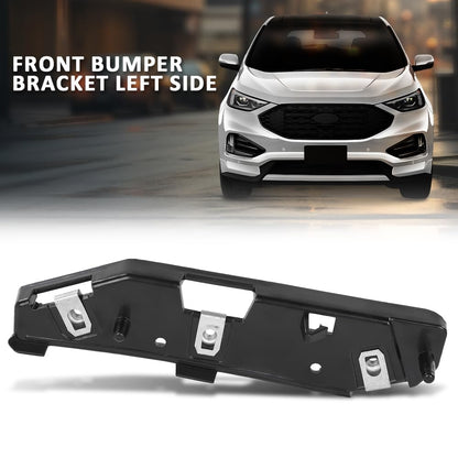 G-PLUS Front Left Side Bumper Mount Bracket Compatible with Ford Edge 2019-2022 PP Black