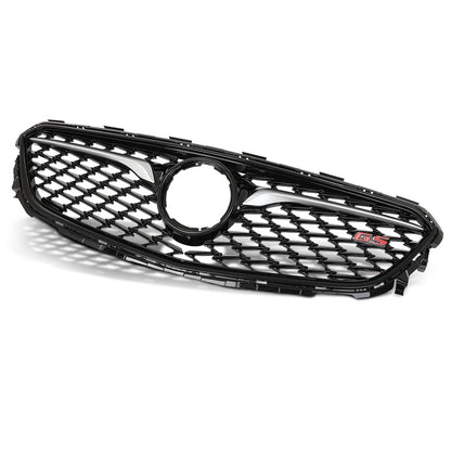 G-PLUS Front Bumper Grille With Chrome Trim Compatible with Buick Regal Sportback 2018-2020 Black