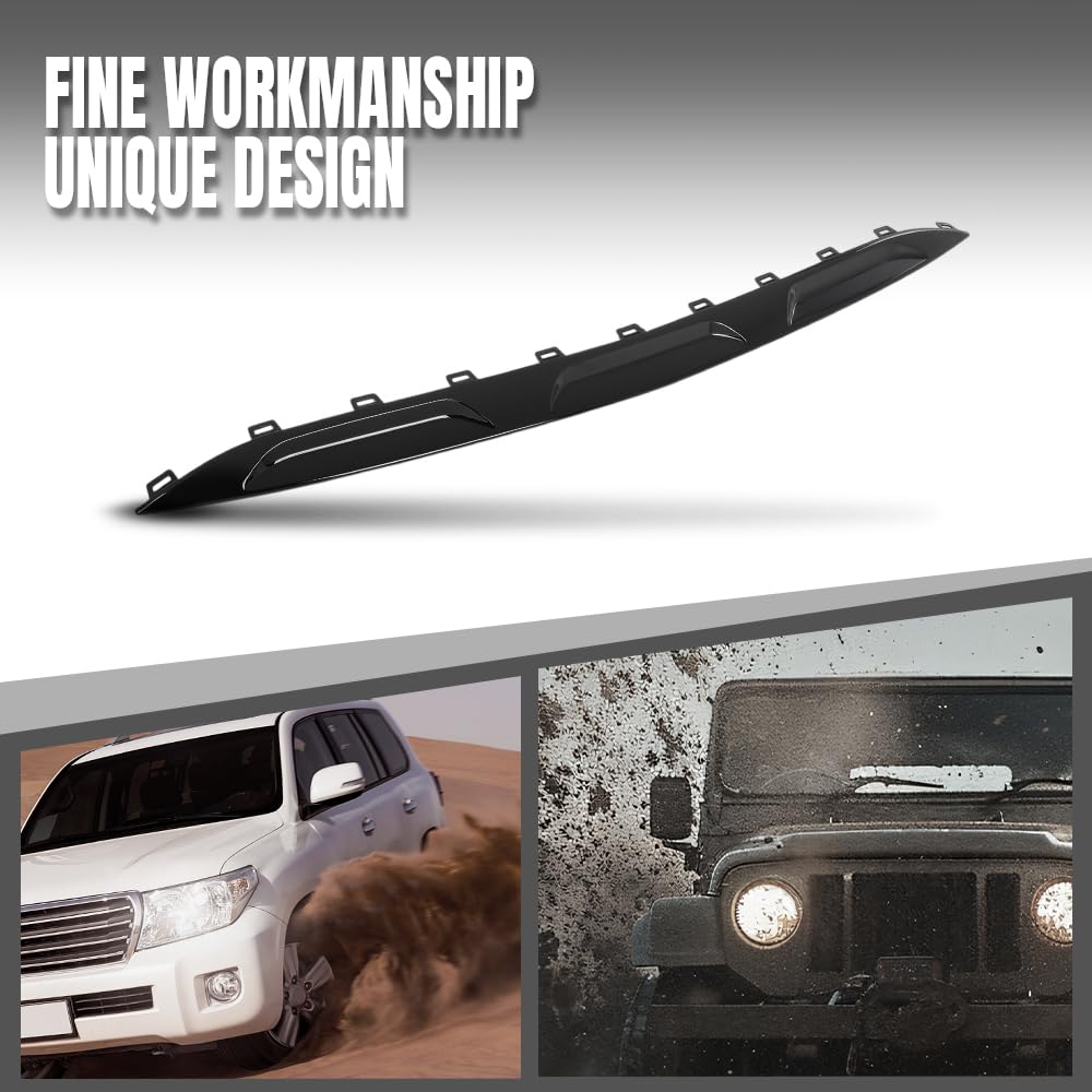 G-PLUS Front Bumper Lower Molding Trim Compatible with Benz W167 GLE-Class GLE350 GLE450 GLE580 2020-2022 A1678857003, 1678857003 Glossy Black