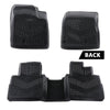 G-PLUS TPE Floor Mats Compatible with Nissan Rogue 2021-2024 2025(No Sport Models) 3PCS Car Mats 1st & 2nd Row All Weather Floor Liners Accessories Cargo Liner Black