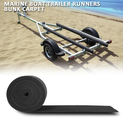 G-PLUS 12" x 100' Outdoor Ribbed Marine Carpet, Boat Trailer Bunk Carpet, Fit Boat Trailer Bunks Runner Docks Black