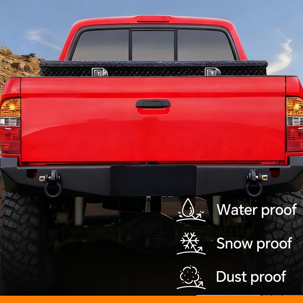 G-PLUS Rear Tail Lights Assembly Compatible with Toyota Tacoma 2001 2002 2003 2004 Left&Right Tail Lamps Red Orange Rear Lights Brake Lamps Assembly Luces Traseras