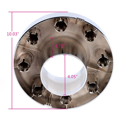 G-PLUS Chrome Wheel Center Hub Cap Compatible with Ford F350 Super Duty 2005-2018 Dually Front 4X4 Open Replaces 5C3Z1130TA