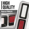 G-PLUS Tail Light Set, Bezels, Lens, Right & Left Compatible with Chevy Camaro 1968 Red