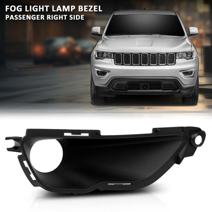G-PLUS Fog Lamp Cover Light Bezel Richt Bezel Right Side Compatible with Jeep Grand Cherokee 2016-2022 Black 68261710AA