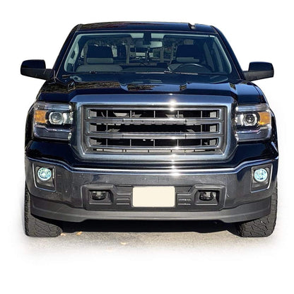 G-PLUS LED Bumper Fog Lamp Lights with Cover Compatible with GMC Sierra 1500 2014-2015
