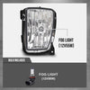 G-PLUS Fog Light Compatible With Dodge Ram 1500 Pickup 2013-2018,(NOT For Rebel Models),Driving Clear Fog Lamps w/Bulbs Pair
