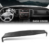 G-PLUS TPE Molded Dash Cover Black Compatible with 2002 2003 2004 2005 Dodge Ram 1500/2003-2005 Dodge Ram 2500 3500