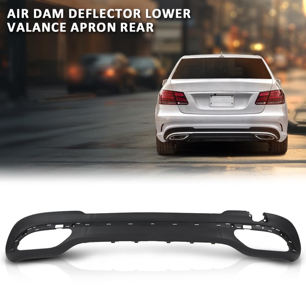 G-PLUS Air Dam Deflector Lower Valance Apron Rear Compatible with Benz E250 (submodel: Bluetec, Bluetec 4Matic) 2014-2016 for Models with AMG Styling Package,Fit Benz E300 4Matic 2015-2016