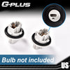 G-PLUS Headlights Compatible with Toyota Tacoma 2005-2011 Bumper Headlamps Left & Right Smoky Lens Black Housing Clear Reflector,faros delanteros