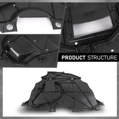 G-PLUS Front Center Undercar Shield Engine Splash Shield Compatible with Toyota RAV4 2019-2024 5110042010, TO1228295, 51100-42010, 51100 42010 Black