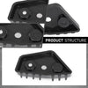 G-PLUS Front Bumper Face Bar Bracket Retainer Mounting Brace Passenger Right Side Hand Compatible with Ford Mustang Bullitt/Mach 1 2019-2023,Fit Ford Mustang 2018-2023 JR3Z17C947B, FO1043154 Black