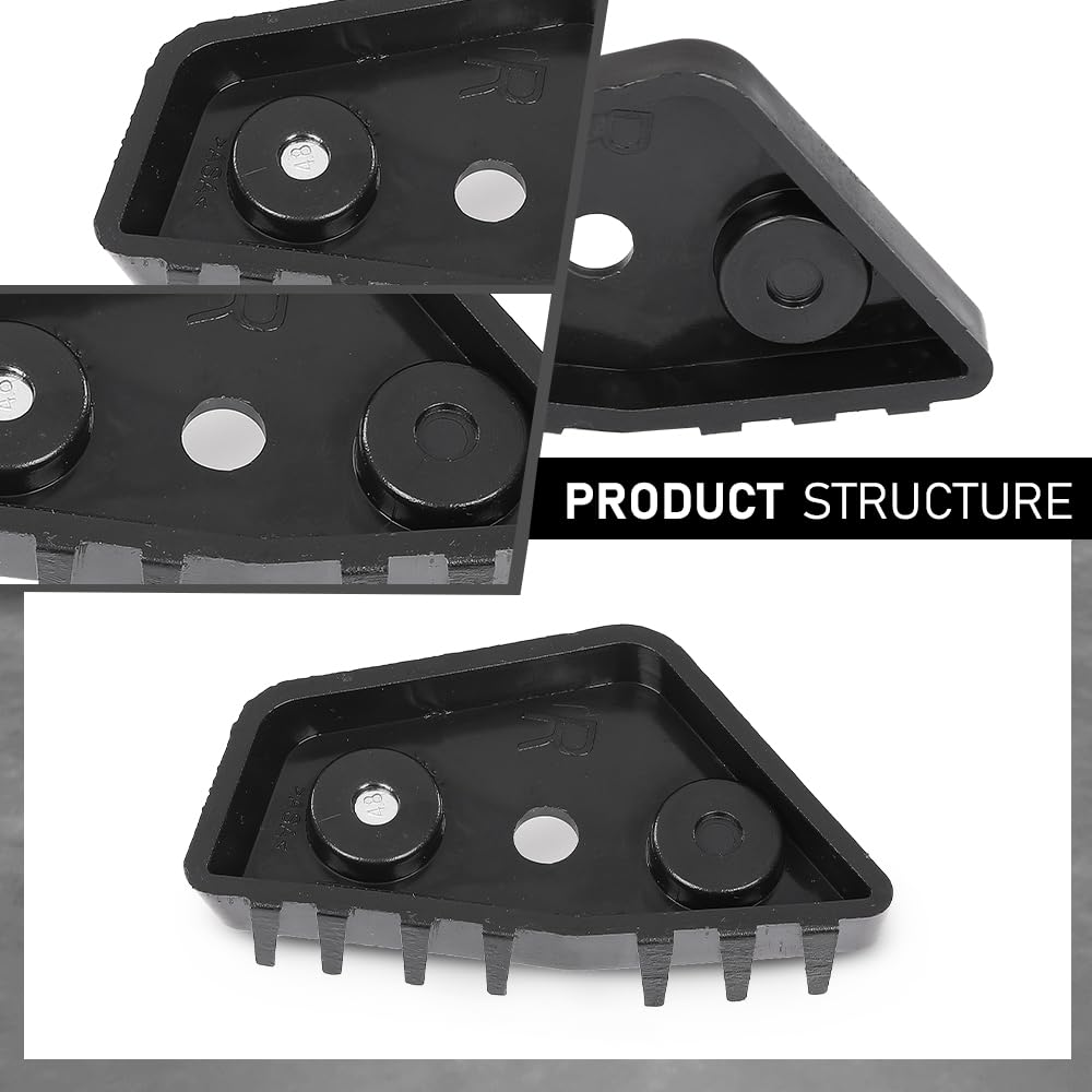 G-PLUS Front Bumper Face Bar Bracket Retainer Mounting Brace Passenger Right Side Hand Compatible with Ford Mustang Bullitt/Mach 1 2019-2023,Fit Ford Mustang 2018-2023 JR3Z17C947B, FO1043154 Black
