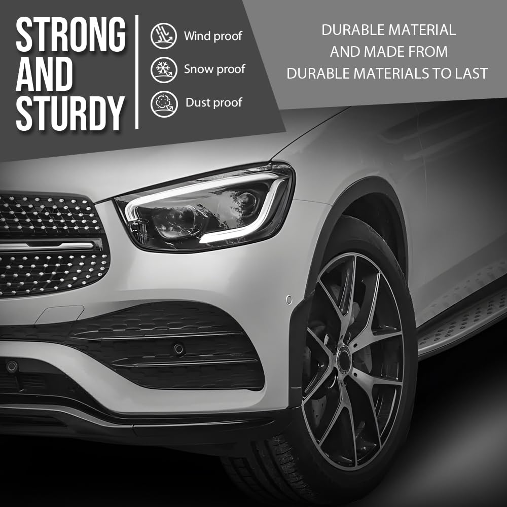 G-PLUS Fender Trim Front Left Side Compatible with Benz GLC300 4Matic 2016-2020 / GLC300 Base 2016-2022 / GLC43 AMG 4Matic 2017-2022 2538850522, MB1290101 Black