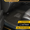 TPE Floor Mats 3PCS, Compatible with Pontiac Vibe 2009-2010/Toyota Corolla 2009-2013/Toyota Matrix 2009-2013 Transmission Automatic FWD, Cargo Liners, Interior Accessories