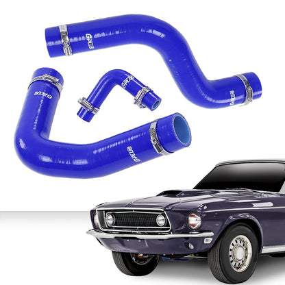 G-PLUS Silicone Radiator Coolant Hose Kit Clamps Compatible With 1996-2004 FORD MUSTANG GT 4.6L V8,Blue