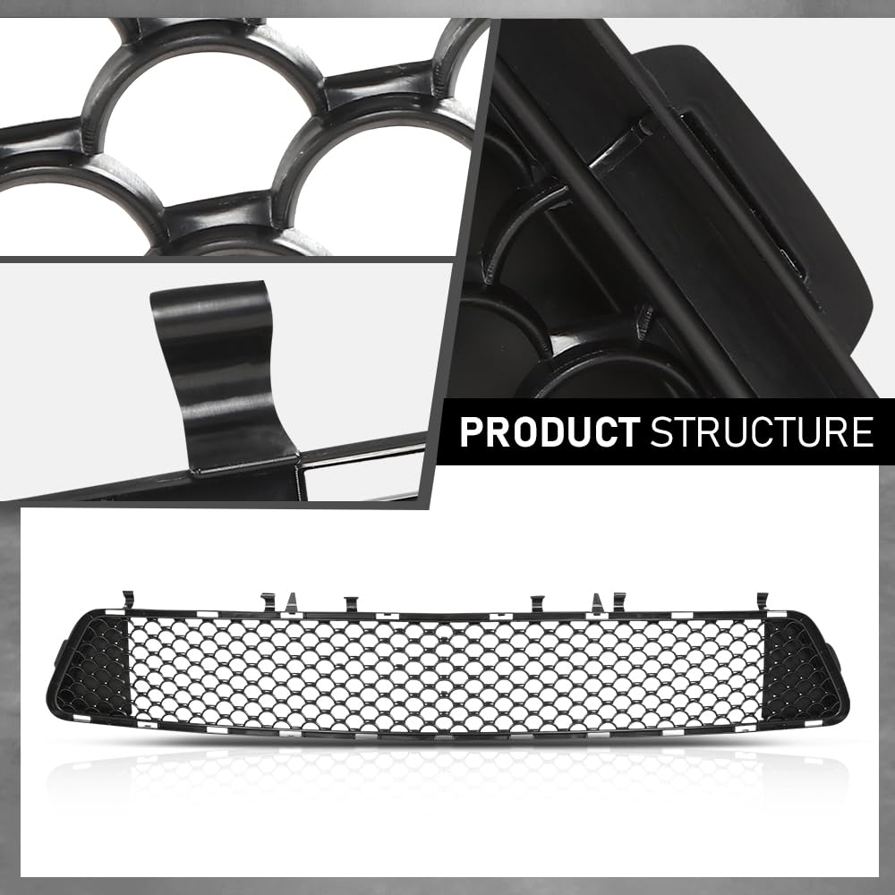 G-PLUS Front Bumper Grille, Compatible with Benz E300 E350 E400 E550 2010-2013, 2128851253, MB1036157