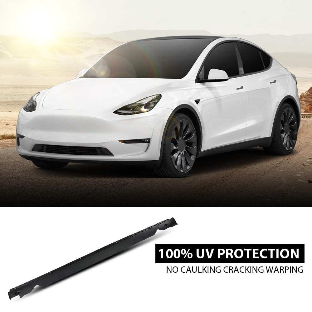 G-PLUS Door Skirt Molding Lower Rocker Carrier Cover Left Side Compatible with Tesla Model Y 2020 2021 2022 2023 149774100B, 1497741-00-B Black
