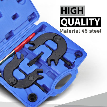 G-PLUS Camshaft Alignment Engine Timing Tool Set Compatible with Audi A4 A6 V6 3.0L New Stock 45 Steel Carrying Case Black