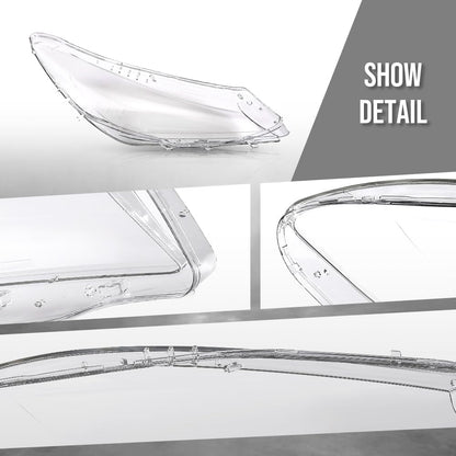 G-PLUS Headlight Lens Cover Compatible with Benz CLA Class W117 CLA250 CLA45 AMG 2013 2014 2015 2016 Left & Right Front Headlamp Lens Cover Clear