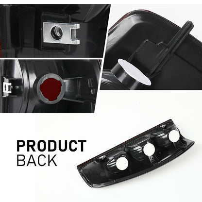 G-PLUS Tail Lights Rear Brake Lamps Compatible with Chevy Colorado 2004-2012,Fit GMC Canyon 2004-2012,Fit Isuzu i290 i370 2007-2008,20825943 Smoke Lens Luces Traseras Rear Brake Lamps Assembly
