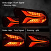 G-PLUS LED Tail Light Lamp Compatible with Chevy Malibu 2019 2020 2021 2022 Driver Rear Lamps Red Clear lens Chrome Houning 84595944 GM2800262 GM2801262 Luces Traseras Faros TraserosAssembly