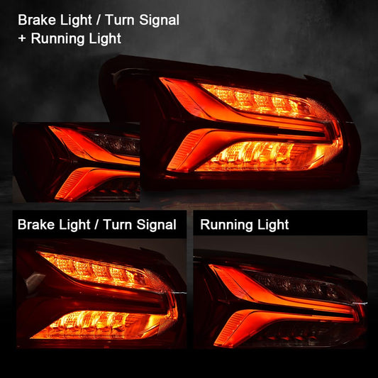 G-PLUS LED Tail Light Lamp Compatible with Chevy Malibu 2019 2020 2021 2022 Driver Rear Lamps Red Clear lens Chrome Houning 84595944 GM2800262 GM2801262 Luces Traseras Faros TraserosAssembly