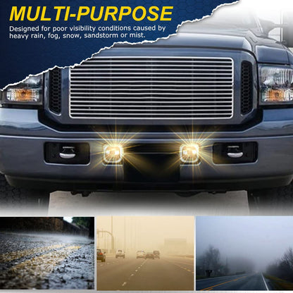 G-PLUS Fog Light Lamp Compatible with 2005-2007 Ford F250 F350 F450 F550 Super Duty / 2005 Ford Excursion Clear Lens Running Lights