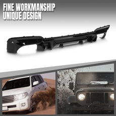 G-PLUS Rear Diffuser for BMW X3 G01 M40i 2018-2021 Gloss Black Additional Angle