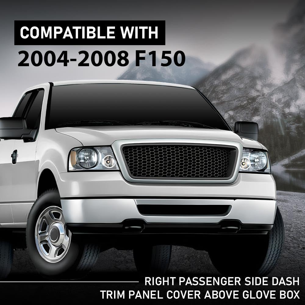 G-PLUS Dash Bezel Panel Cover Passenger Side Upper Glove Box Compatible with Ford F150 2004 2005 2006 2007 2008 Beige