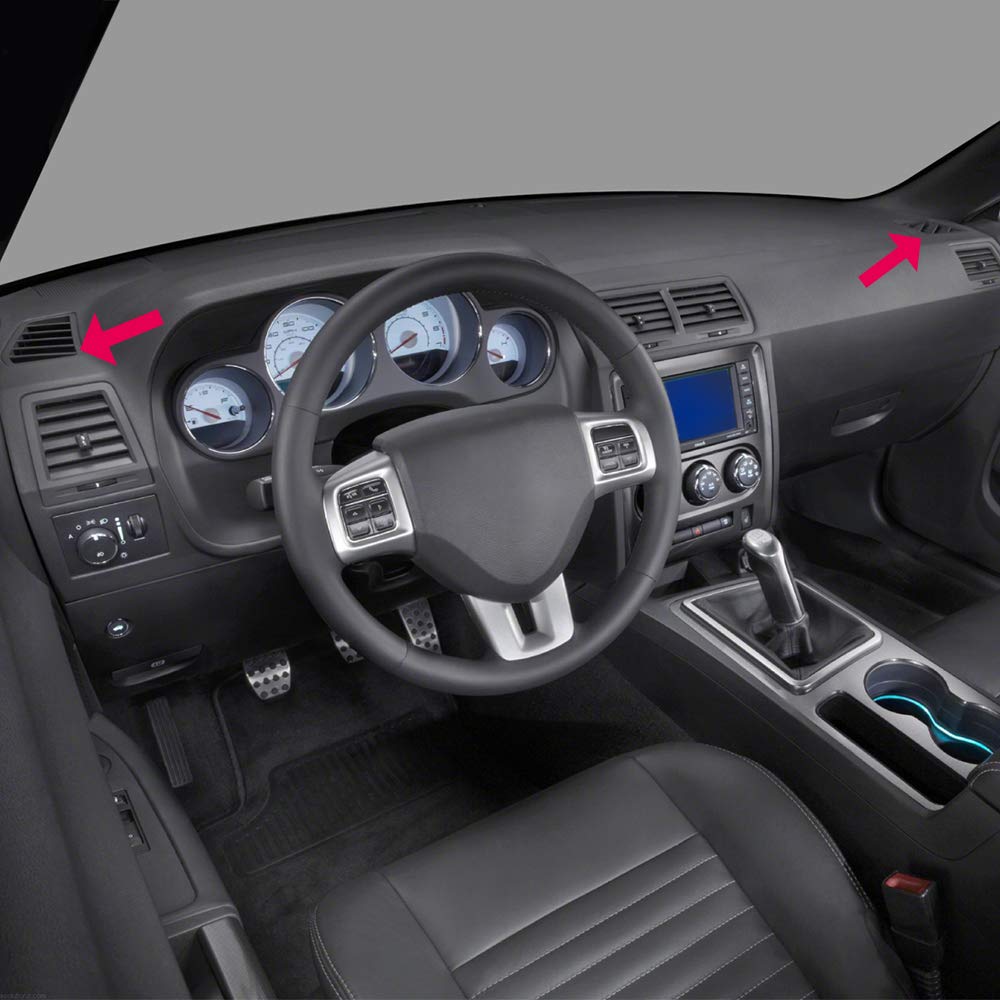 G-PLUS Dash Air Vent Dashboard,Compatible with 2005 2006 Chrysler 300/2006 2007 Dodge Charger/2005-2007 Dodge Magnum,Driver and Passenger Side,Black