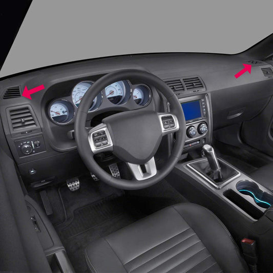 G-PLUS Dash Air Vent Dashboard,Compatible with 2005 2006 Chrysler 300/2006 2007 Dodge Charger/2005-2007 Dodge Magnum,Driver and Passenger Side,Black