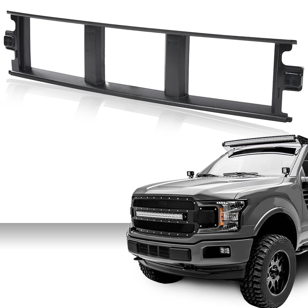 G-PLUS Front Bumper Center Cover Without Metal Clips Compatible With Ford F150 2018-2020 JL3Z17B968BB