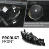 G-PLUS Projector Headlights Headlamps Fit Mazda 3 4-Door Sedan 2004-2009 NOT Fit Hatchback Models, Not Fit Factory HID Models Clear Lens Black Housing Clear Reflector,faros delanteros