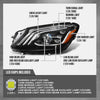 G-PLUS LED Headlight Left Driver Compatible with Benz S560 S450 S63 2018 2019 2020 A2229062105, A222 906 2105 Black