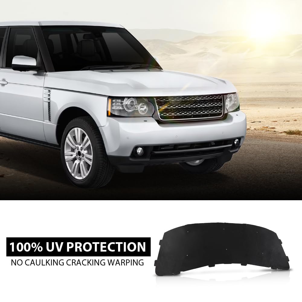 G-PLUS Hood Insulation Pad with Clips Black Compatible with 2002-2012 Land Rover Range Rover Black