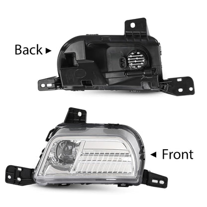 G-PLUS LED Fog Light Driving Lamp Right Side Clear Compatible with Ford Edge 2019-2024 PKT4B-15B242-AD, PKT4B15B242AD