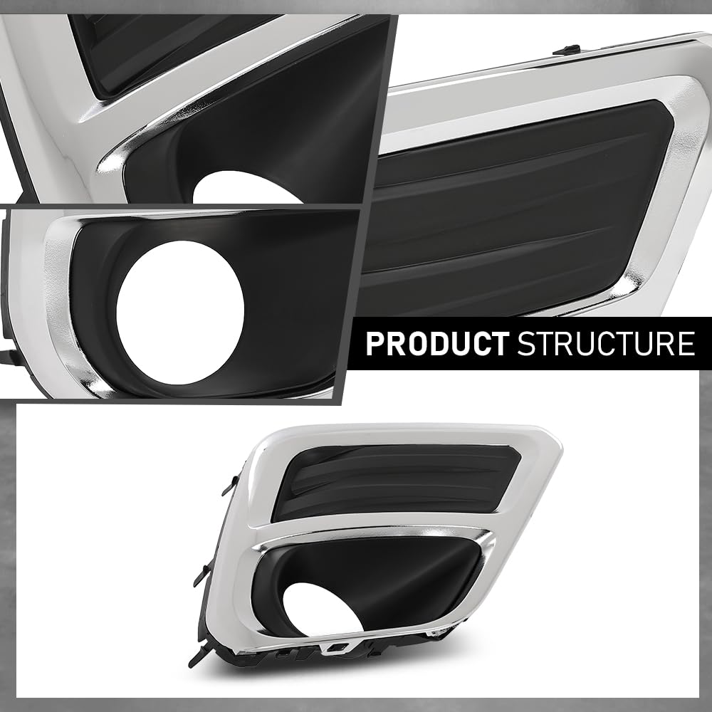 G-PLUS Front Bumper Fog Light Trim Cover Bezel Right Compatible with Subaru Forester 2019-2021 57731SJ060