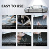 Car Cover Waterproof All Weather for Universal Sedan/SUV,Full Exterior Cover with Door Zipper and Cotton Lining