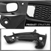 G-PLUS Rear Bumper Cover Fascia Compatible with Jeep Renegade Limited 2015-2018, Fit Models with Blind Spot Sensor and Parking Aid Sensor, 6AE88LXHAA, CH1100A42