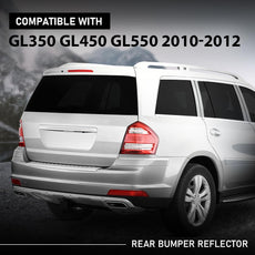 G-PLUS Bumper Reflector Light 2PCS Rear for Benz GL-Class X164 GL350 GL450 GL550 2010-2012 Front View