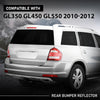 G-PLUS Pair Rear Bumper Reflector Light, Compatible with Benz GL-Class X164 GL350 GL450 GL550 2010-2012, Left & Right Side 2PCS, 1648200974, 1648201074