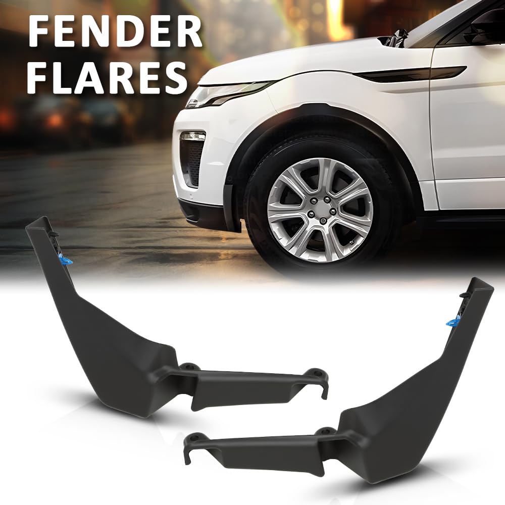G-PLUS Front Bumper Fender Flares Trim Left Right 2Pcs Compatible with Range Rover Evoque 2012-2015