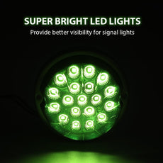 G-PLUS LED Marker Light for Universal Green Lens White LED Front View