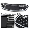 G-PLUS Honeycomb Grille Mesh Assembly Compatible with Chevy Cruze 2016-2018 Black Covers Automotive Car Front Bumper Lower