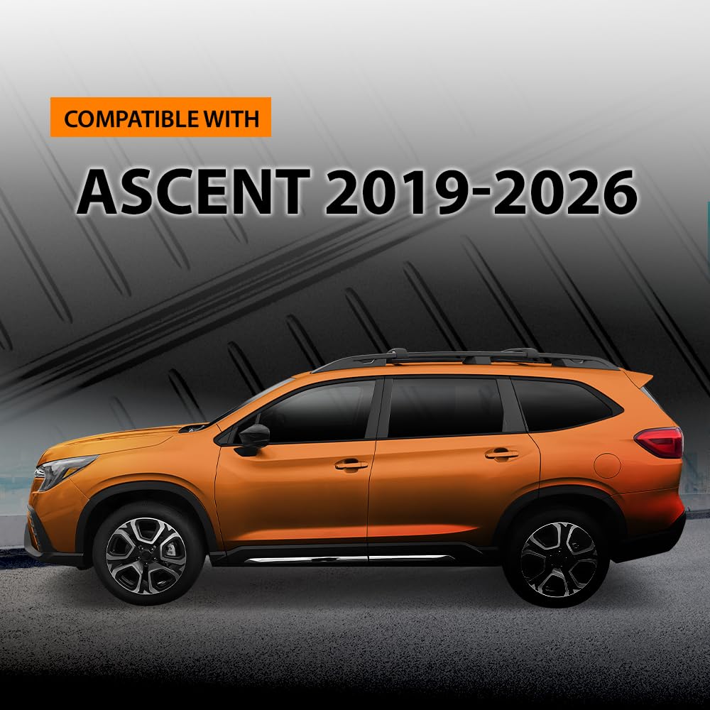 G-PLUS TPE Floor Mats Fit Subaru Ascent 2019-2026 3rd Row Truck Accessories Cargo Liners All Weather Protection 2PCS Black Alfombras para Carro