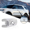G-PLUS Front Driver Chrome Exterior Door Handle Lock Cylinder Cap Compatible with 2011-2019 Ford Explorer